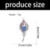 Vintage Feather Brooch Zinc Alloy Lightweight Jewelry Accessory For Women Elegant Retro Design Gift