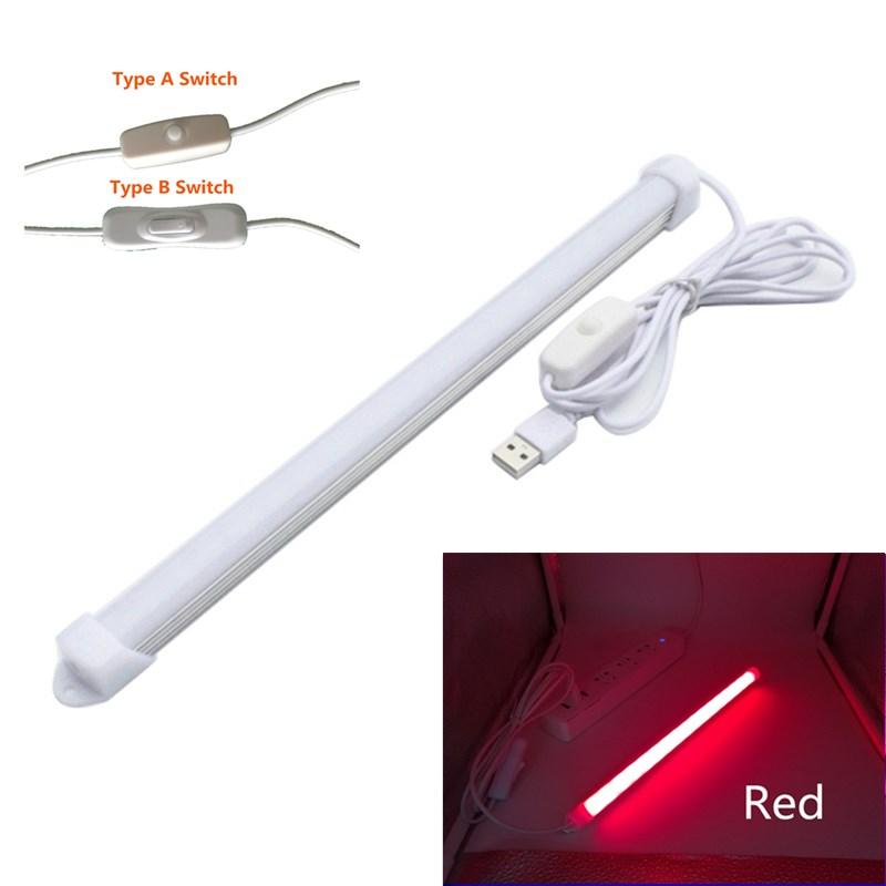 USB LED Tube Light 5V 2835 SMD LED Lamp 32CM 52cm Rigid Strip Light Bulb Bar Reading Book Desk Lamp Night Light Ultrathin Closet