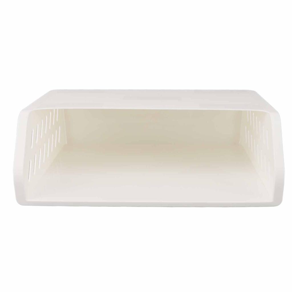 Under Cabinet Shelf Organizer Hollow Bevel Type Adhesive Mount Hanging Storage Box for Home