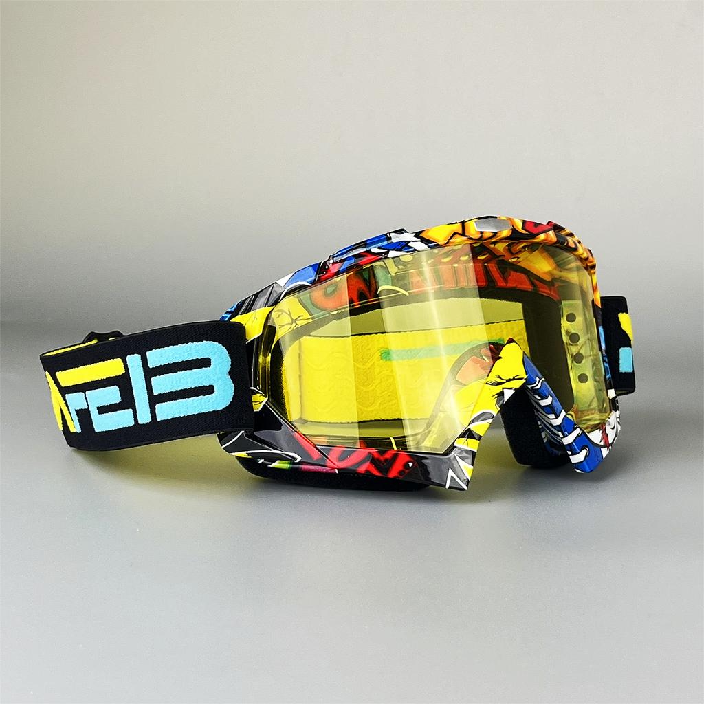 NAFEIB Motokros Gözlüğü Motosiklet Güneş Gözlüğü Erkek MTB ATV Maskesi Rüzgar Geçirmez Koruma Kayak Bisiklet Yarış Off-Road Gözlüğü
