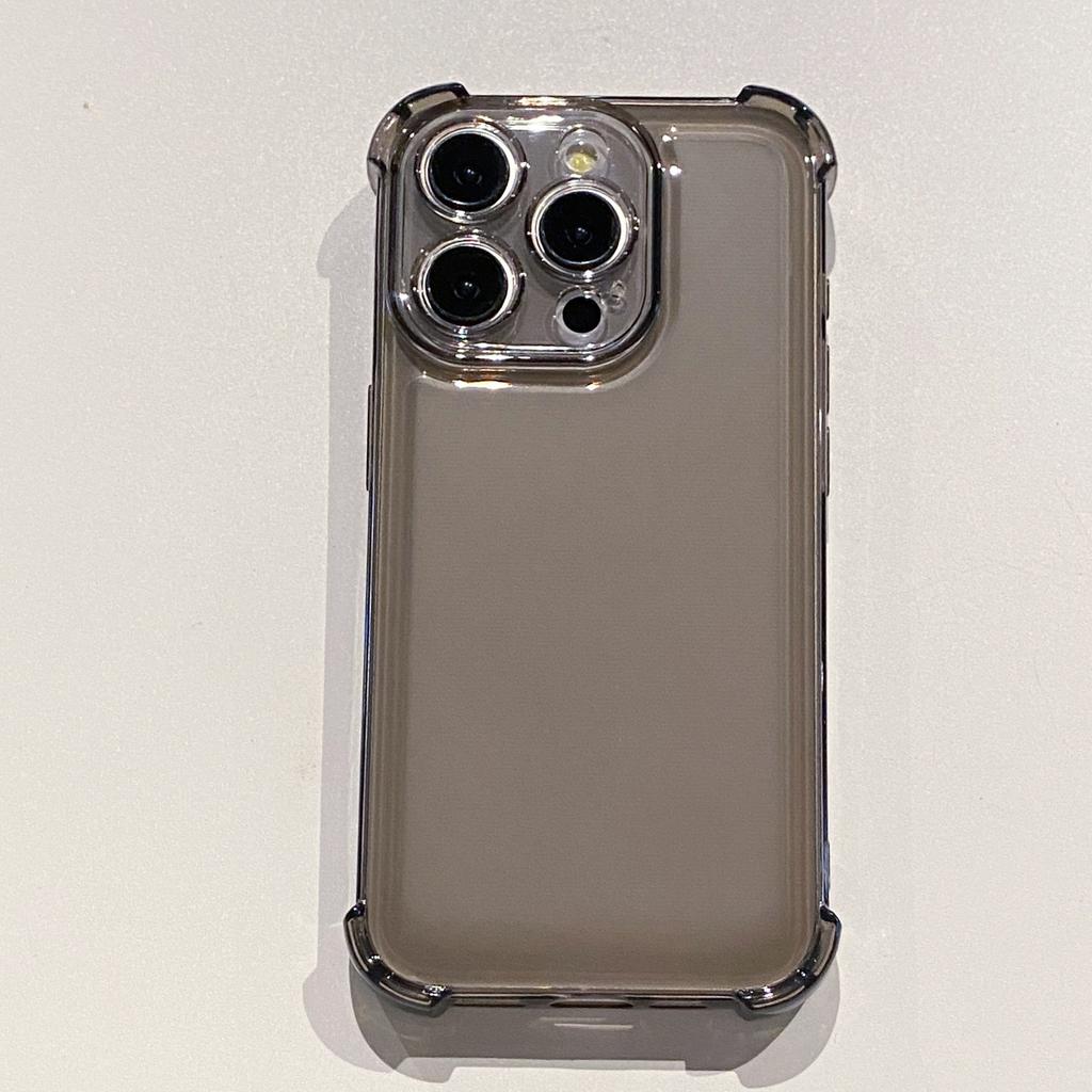 Kompatibel mit Apple iPhone 16, 14 Transparente Unifarbe, iPhone 15 Pro, Vier-Ecken Stoßfeste Space Case, 13 Weiche Hülle TPU