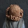 Ladies knitted plush hat cute lace hat ruffle edge hat autumn and winter warm halloween adult hat