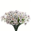 6pcs Artificial Wild Violet Flowers, for Indoor and Outdoor Hanging Plants, Farmhouse Decoration, Tabletop Placement,  Without Container