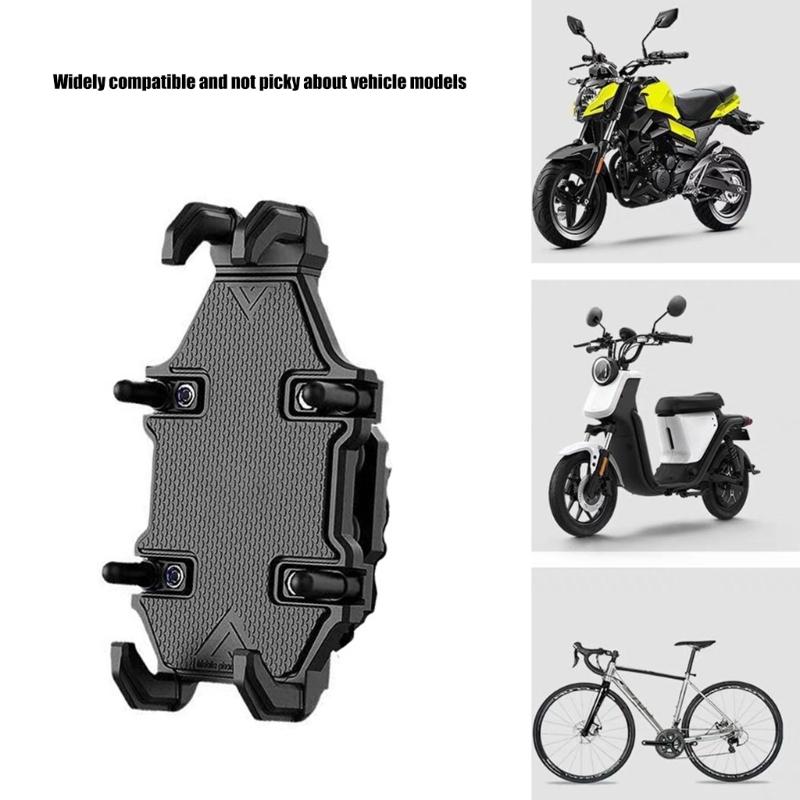 Motorcycle Phone Mount Holder Bike Phone Holder, Motorcycle Handlebar Cellphone Clamp,AntiShake Phone Mount