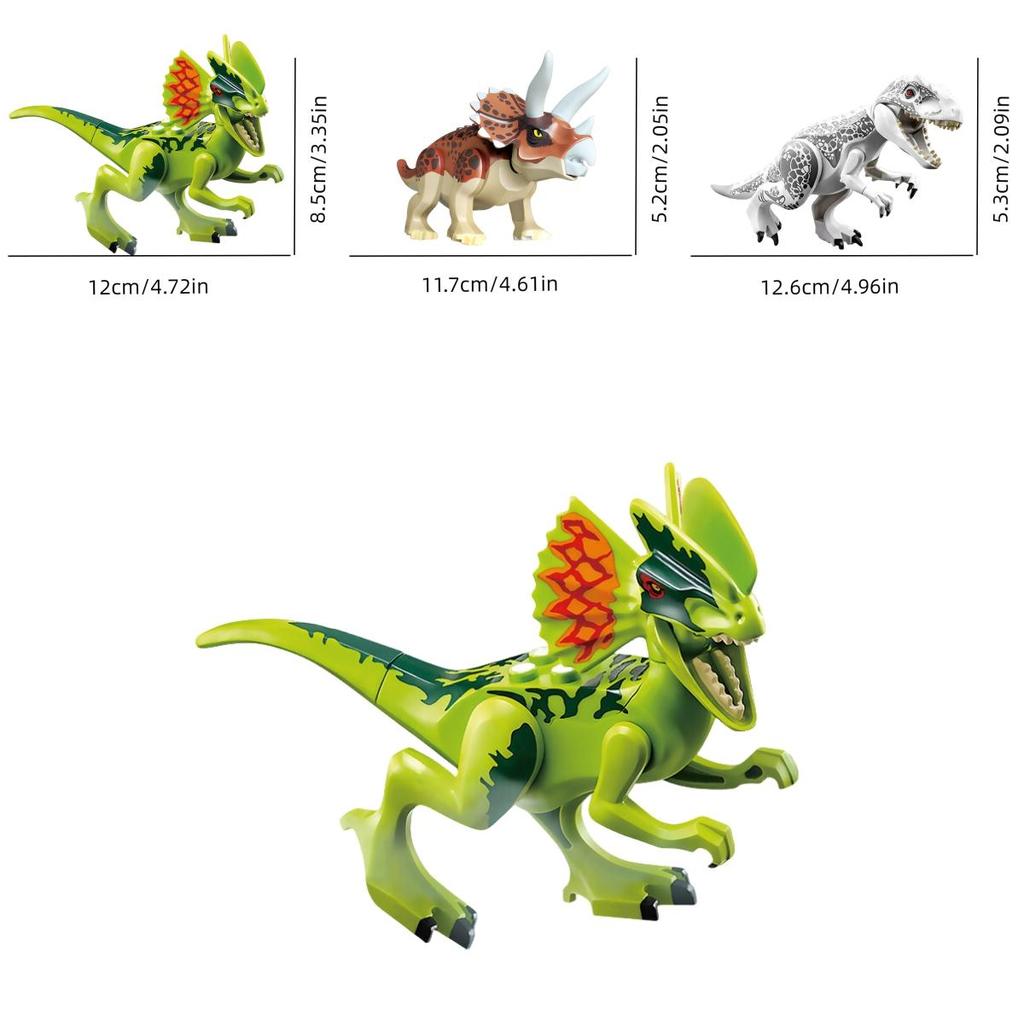 77001 Diy Dinosaur Assembly Tyrannosaurus Rex Small Building Blocks Toy Set For Boys