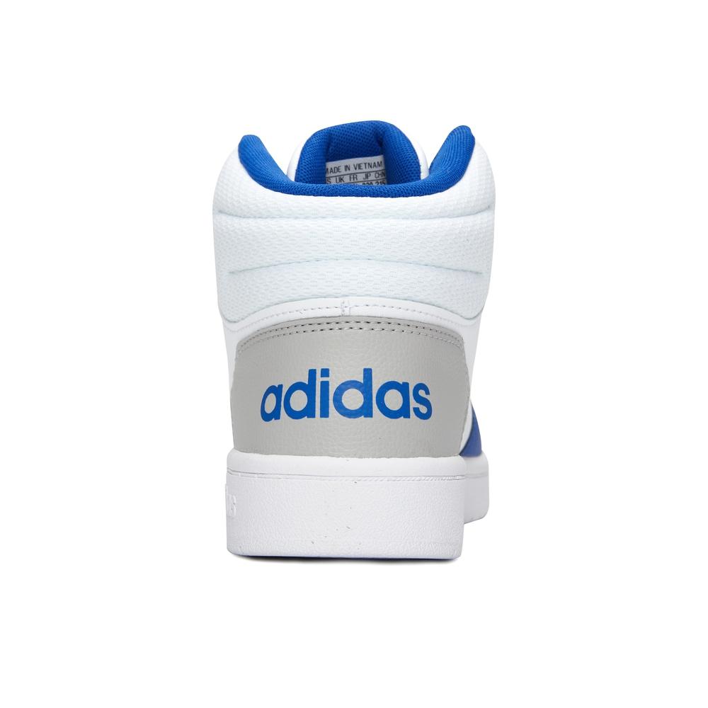 adidas Neo Hoops 2.0 K Casual Non-Slip Durable Mid-Top Skate Shoes Kids Sneaker White Blue GZ7770