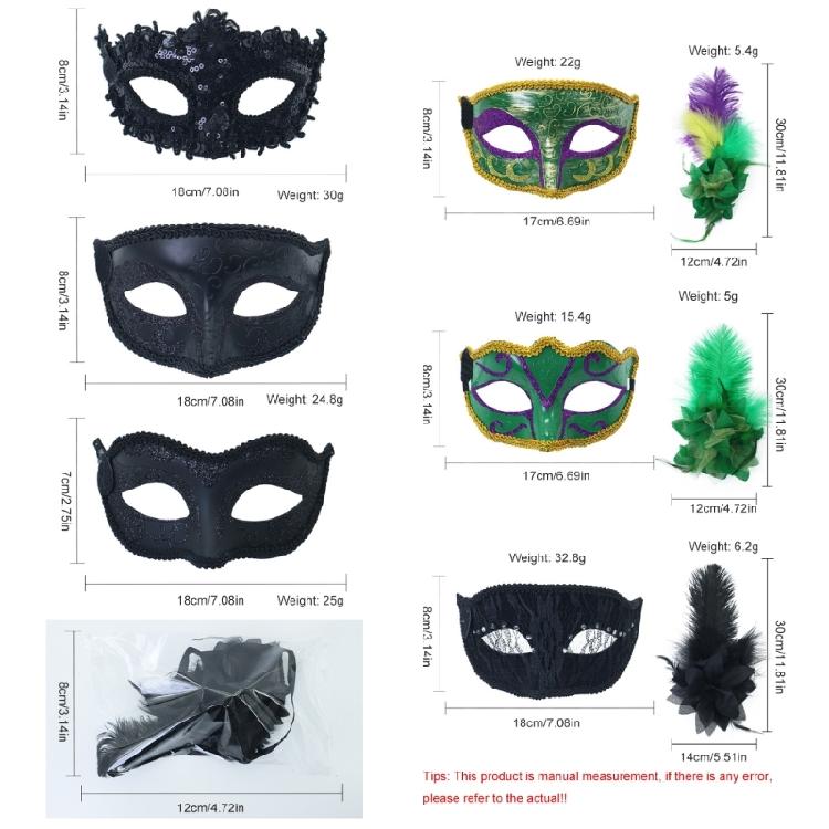 Flower Decoration Masquerade Mask Feathered Mask Halloween Mask Cosplay Party Eye Mask for Women Masquerade Halloween