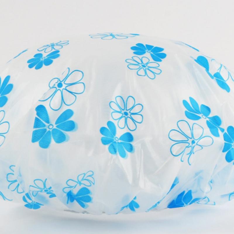 

Шапочка для купания, водонепроницаемая для женщин, домашний душ, милые длинные волосы, душ, шапочка для сухих волос, кухонная защита от масляного дыма 10pcs синий