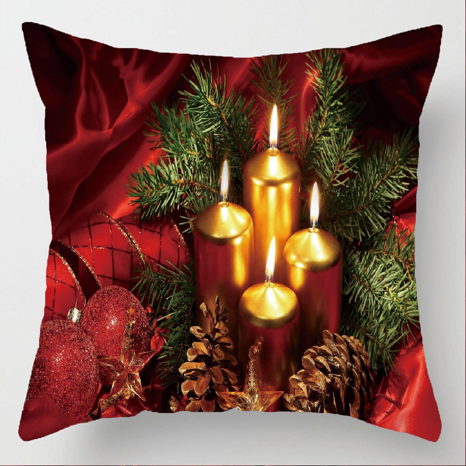 

Рождественские наволочки изготовлены из трансграничных материалов. Офисные подушки и прикроватные наволочки. 40x40cm