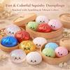 Squishy Dumpling Stress Balls Glitter Dumpling Fidget Sensory Toy For Kids Adults, Squeeze Dough Ball Stress Relief Toy For Adhd