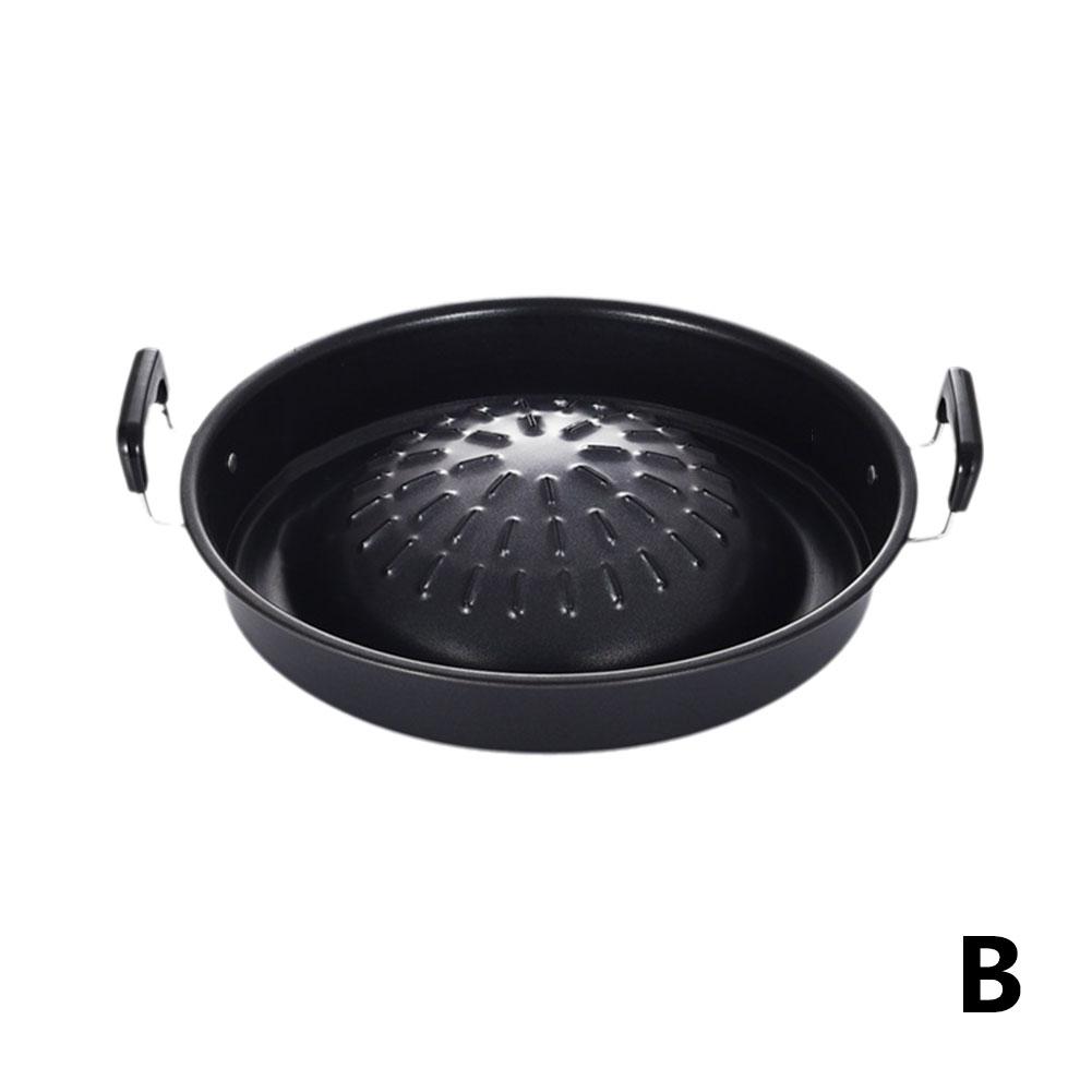 All-In-One Hot Pot And Grill Reusable Fish Grill Basket Sturdy Wearresistant BBQ Grill Pan For Use Multi-Function Grilling Tray