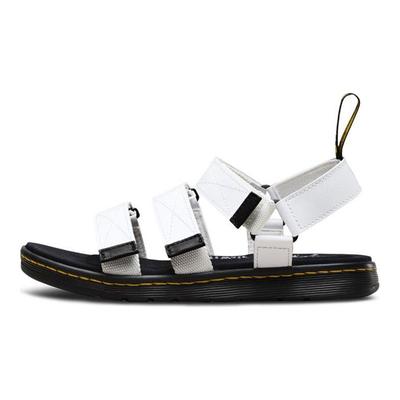 Dr. Martens Magic Tape Cross Strap Beach Sandals Women Sandals White 23453100