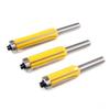 3Pcs 4 Flute Router Bit Cemented Carbide Accurate Smoothly Trimming Woodworking Router Bit