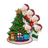 Custom Family Christmas Ornaments with Name Peeking Family of 2/3/4/5/6 Christmas Tree Ornament Holiday Gift for Family Friend