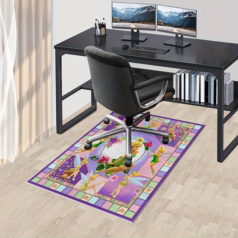 

Office Carpet Desk Under Mat Gift Home Decoration Tinkerbell Fairy Tale Design Rug Room Decorative Floor Covering Birthday Present Bedroom F 60cm by 90cm