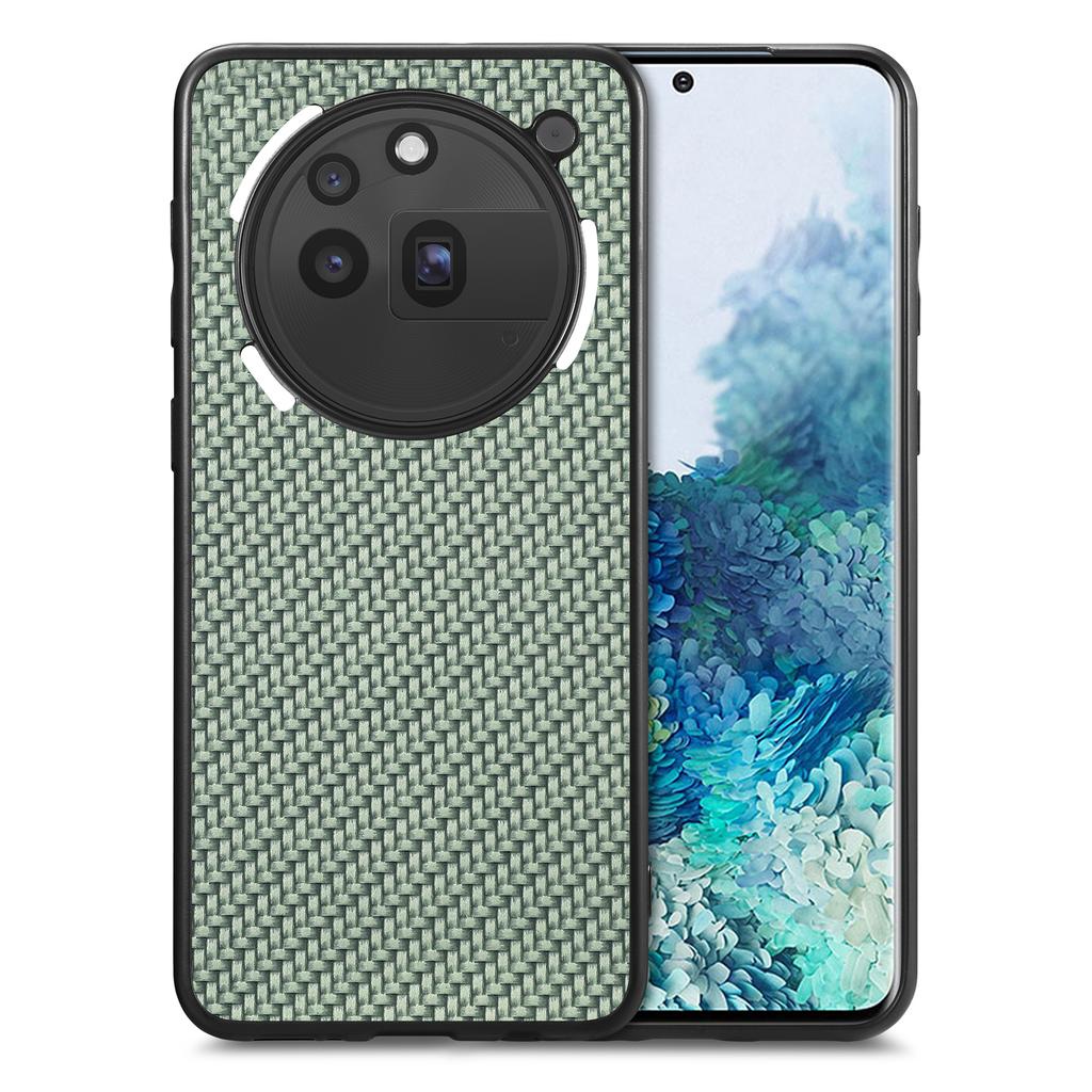 For Nothing Phone (3a) Pro Case Carbon Fiber Texture PU+PC+TPU Phone Back Cover
