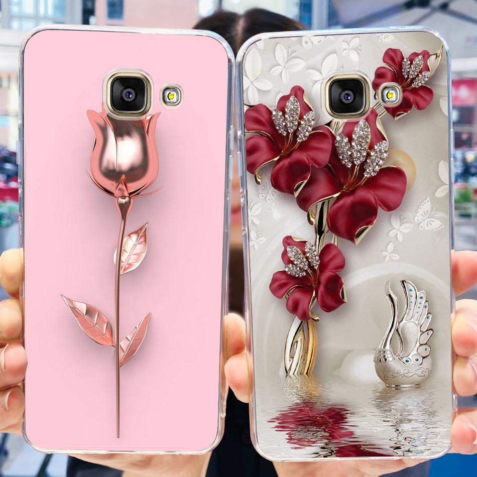 Pour Samsung Galaxy A5 2016 Coque Samsung A5 2017 2015 A500F A520F SM-A510F Impression Élégante Silicone Souple TPU Coque Arrière de Téléphone