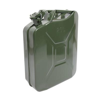 Bränslekanna 5/10/20L Bensin Bränslekanna Metall Gastank Bränslerör Nödfall Backup Armégrön Bärbar Oljekanna Reserv
