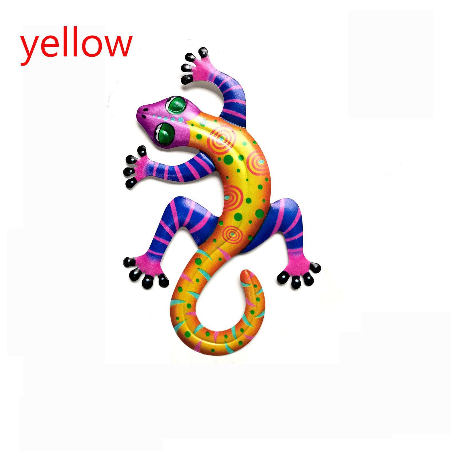 

Ящерица Уличные Домашние Скульптуры Железное Искусство Украшение Металлическая Геккон Ящерица Искусство Подвесное Железное Искусство Геккон жёлтый