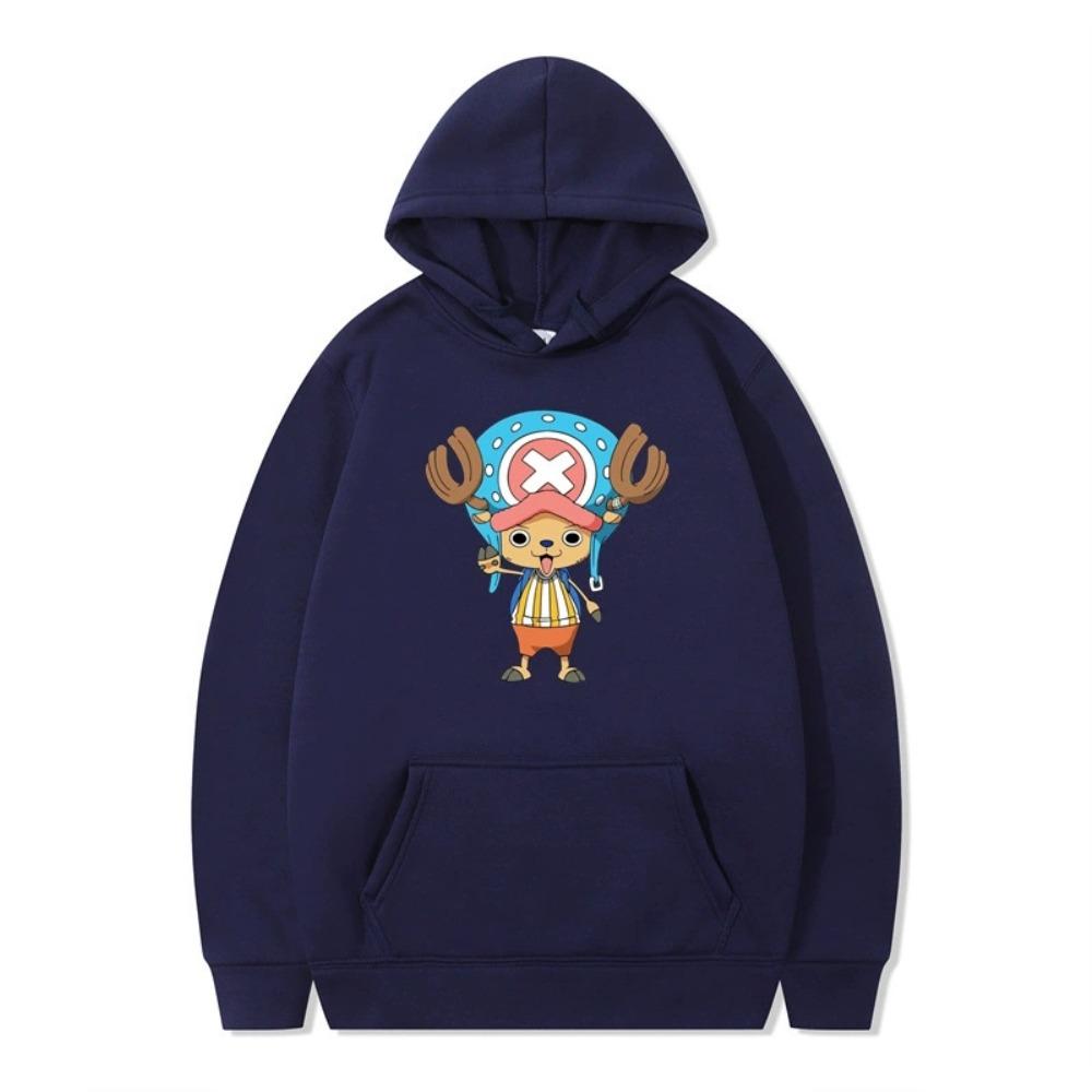 Mens Womens Hoodie ONE PIECE Anime Tony Tony Chopper Hoodies Streetwear Casual Cartoon Printed Hooded Pullover Sweatshirts