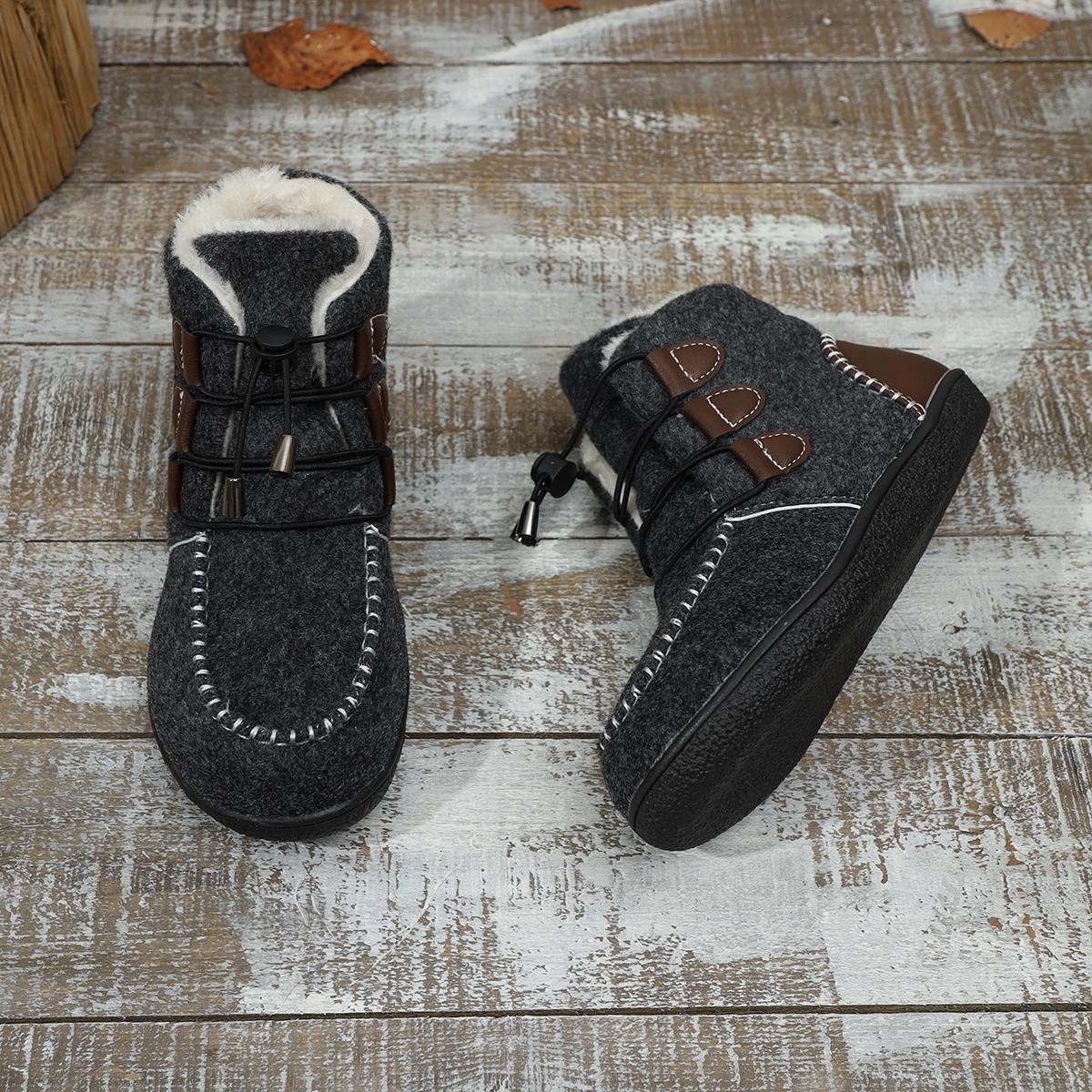 Модные толстые флисовые валенки из искусственного меха женские зимние теплые плюшевые короткие ботильоны женские брендовые дизайнерские повседневные меховые кроссовки на шнуровке с высоким верхом 40 4360₽