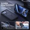 Metal Ring Stand Matte Magnetic Case for Magsafe IPhone 17 Air 15 14 13 12 11 16 Pro Max Plus with Lens Protector Mac Safe Cover