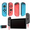 Botões de Cristal Joy-con Versáteis para Switch Controlador com Fio para Jogabilidade sem Esforço