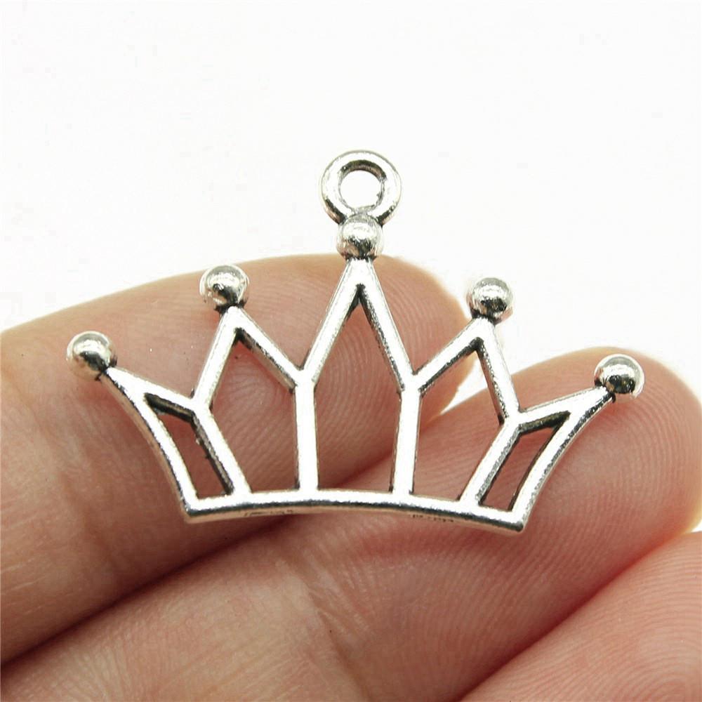 Charms Crown Pendants Minimalist Jewelry Components QC035