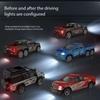 1:64 Remote Control Car - Alloy Body, LED Lights & Off-Road Simulation, Toy for Kids 6-12 Years