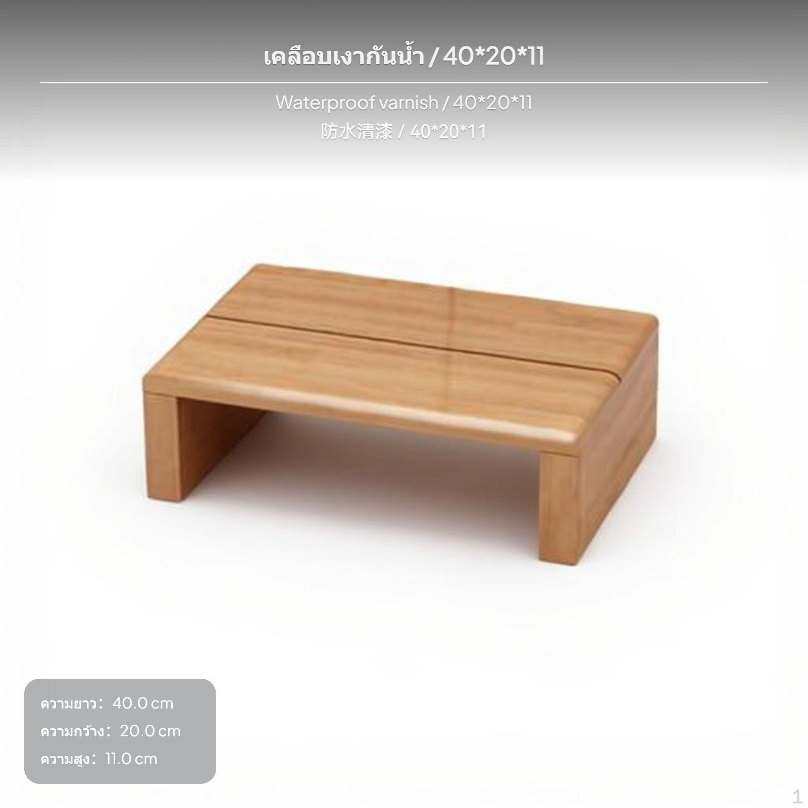 Bamboo Step Stool, NonSlip Footstool for
