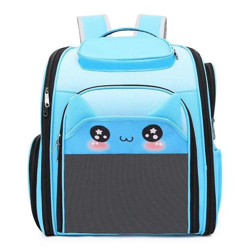 

Cat bag space capsule breathable large capacity cat backpack going out portable large capacity dog backpack pet supplies синій