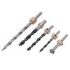 5Pcs Pocket Hole Drill Bit 3 Knife Points High Speed Steel Woodworking Tool Set Kit