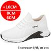 Zapatillas de deporte para hombre, zapatos con elevador, tacones ocultos, zapatos transpirables  zapatillas