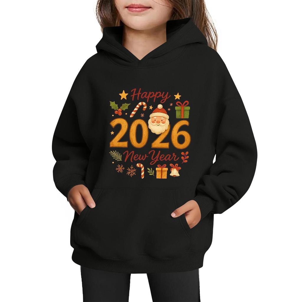 Sweatshirts For Teen Girls Hoodies Long Sleeve Drawstring Pullover Cute Printed Oversized Hoodie Christmas