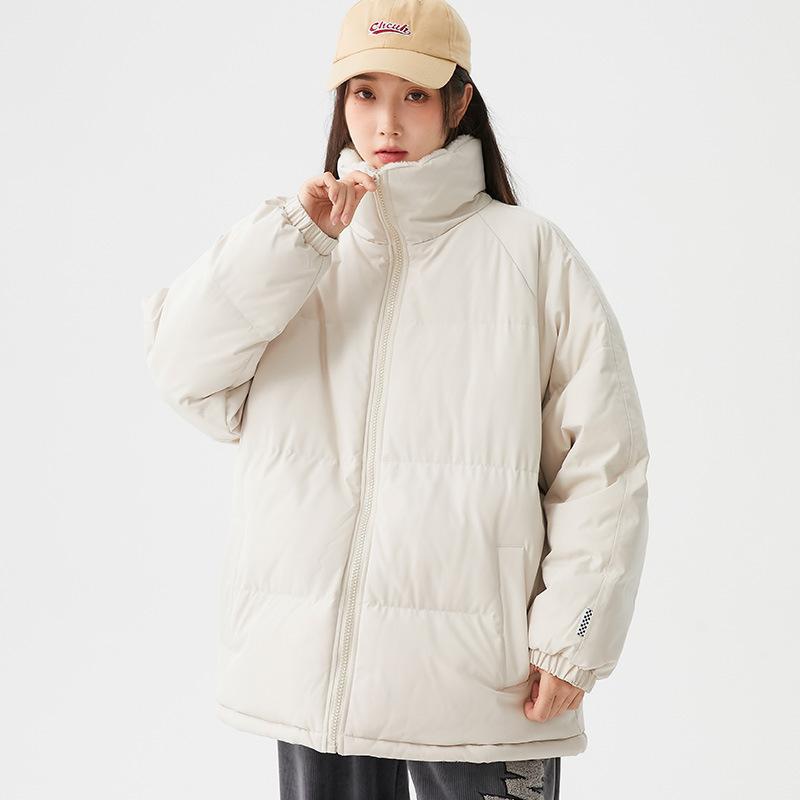 Men's New Winter Cotton-padded Clothes Korean Version Couple Bread Cotton-padded Jacket Light and Thin Winter Coat