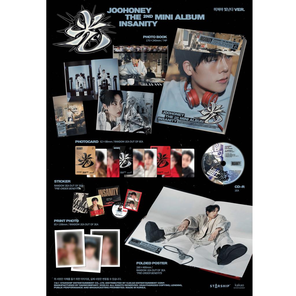 JOOHONEY (MONSTA X) [GWANG : INSANITY] 2nd Mini Album