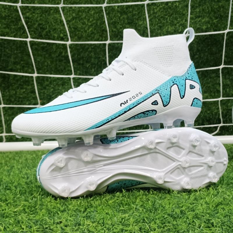 Romesi thorn children's high-top football shoes men into artificial turf long nails broken nails training shoes