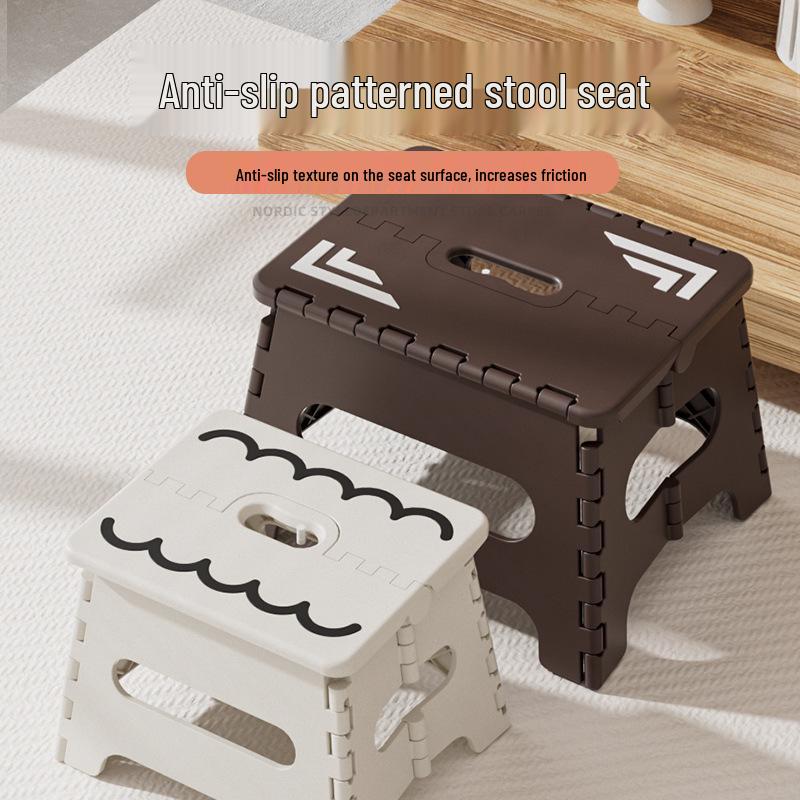 Qinkang Portable Folding Mini Stool for Adults & Kids - Outdoor Camping & Household Use