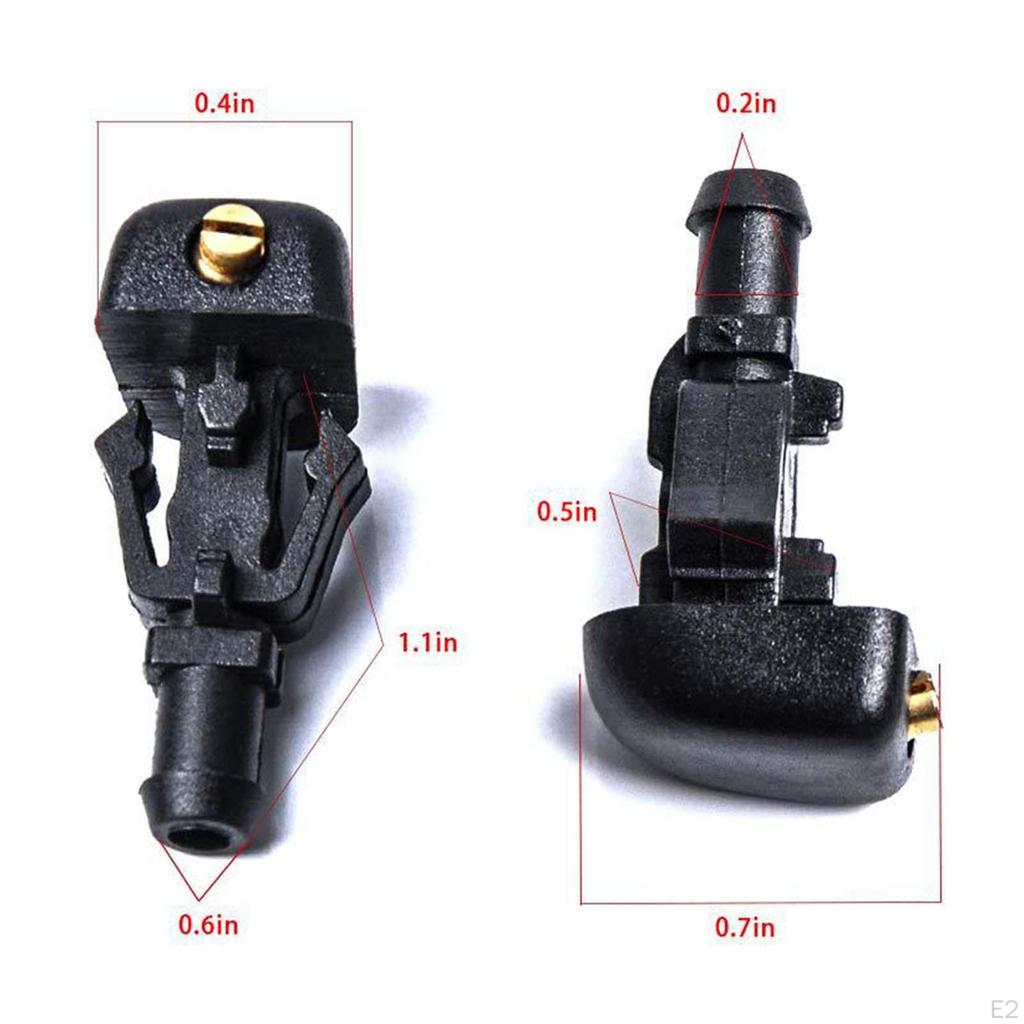 2x Windshield Wiper Washer Spray Jet Nozzle 3W7Z17603AA FC4Z17603B 4F9Z17603AA 3W7Z-17603-Aa