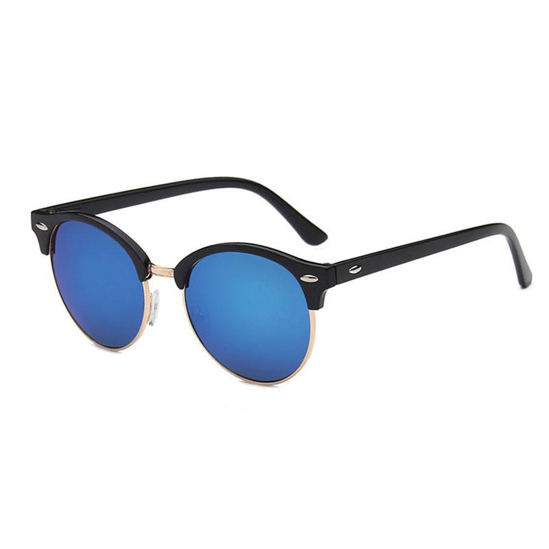

Round Sunglasses Half Frame Women Popular Brand Designer Retro Men Summer Style Sun Glasses only 1 sunglasses