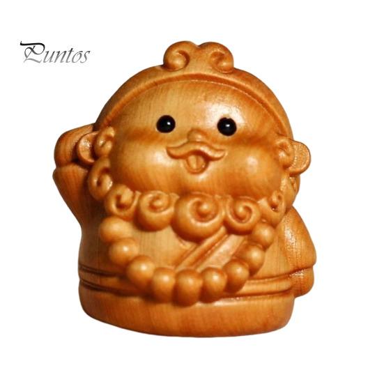 

Дерев яна фігурка Sun WuKong Uncolored Mini Journey to the West Quartet Statue Handmade Настільний декор для домашнього офісу D