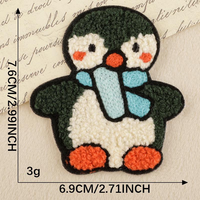 Self-Adhesive Chenille Animal Embroidery Patch for Clothing Accessories