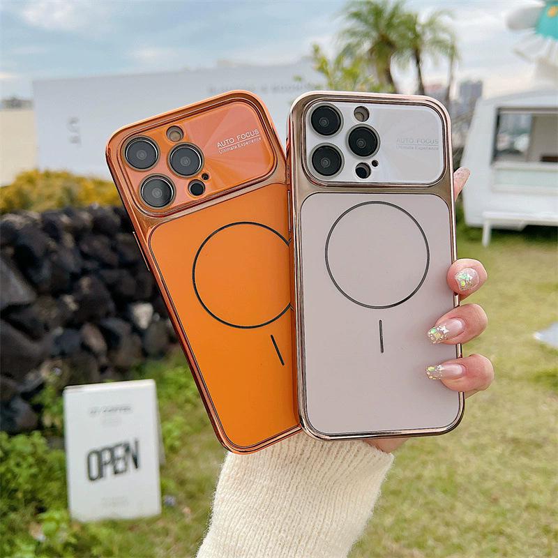 iPhone 17 Pro Max Magnetic Plating Case with Laser Lens Protection