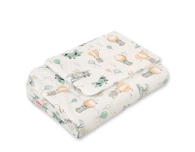 Baby Bedding Set with Filling, 2 Pieces, 75x100cm NEWBORN - Sky Adventure