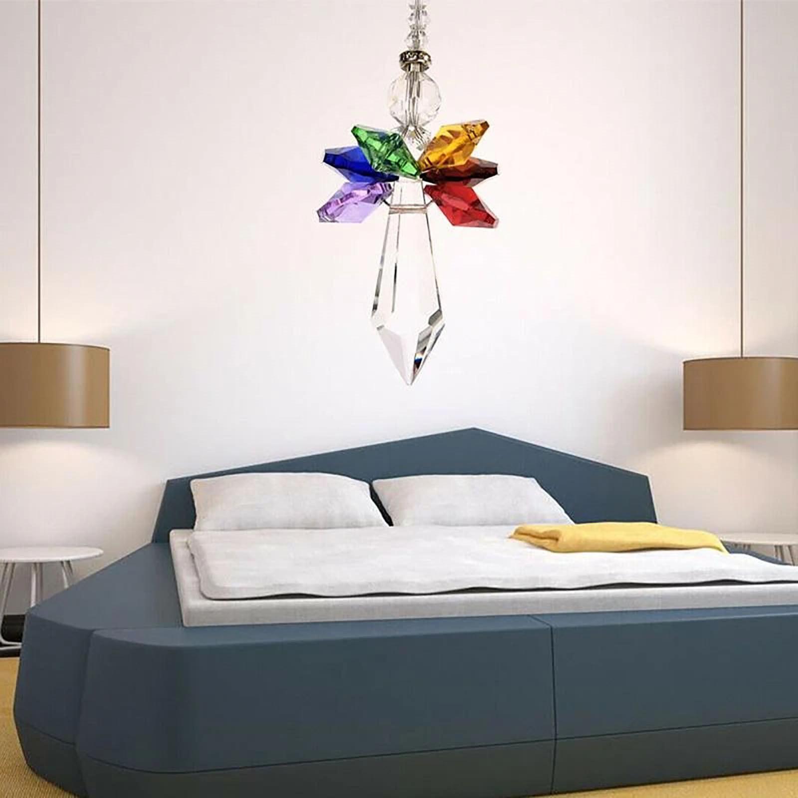 

Современный Радужный Кристалл Ангел Чакра Ловец Солнца Автомобиль Подвеска-подвеска One Size