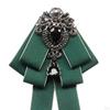 Bow Tie for Women Bowknot Necktie Vintage College Style Elegant Ribbon Formal Fashion Brooch Pin