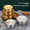 Korean-Style Stainless Steel Round BBQ Warming Stove for Restaurants