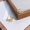 Medieval Vintage Flower Butterfly Enamel Diamond Open Ring Stacked With Niche High-End Light Luxury Ring Woman