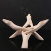 Hand Carved Multipurpose Abalone Shell Holder Fancy Wood Wooden Tripod Portable Safe Display Stand Room Decor
