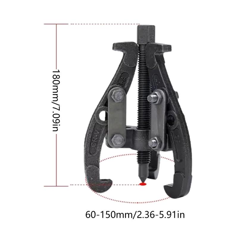 3-Backen-Auto-Innenlagerabzieher Werkzeug Hochharter Kohlenstoffstahl-Zahnradabzieher